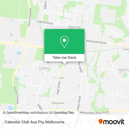 Calendar Club Aus Pty map