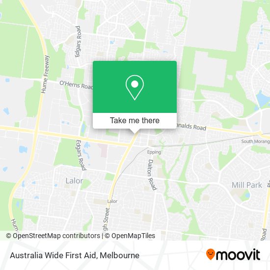 Australia Wide First Aid map