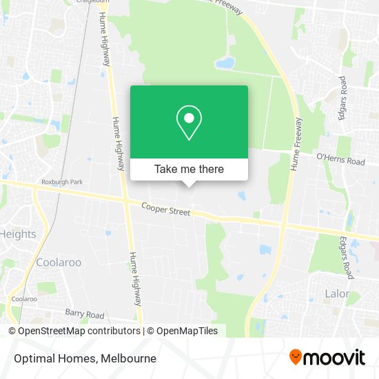 Optimal Homes map