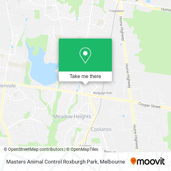 Masters Animal Control Roxburgh Park map