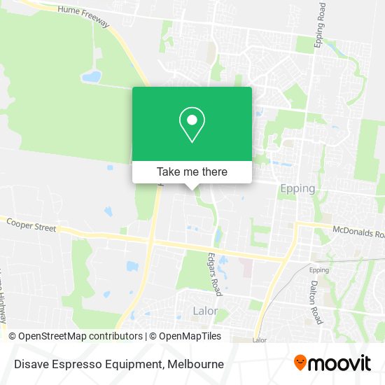 Disave Espresso Equipment map