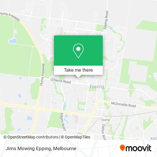 Jims Mowing Epping map