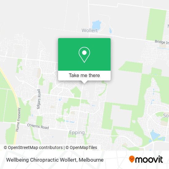 Wellbeing Chiropractic Wollert map