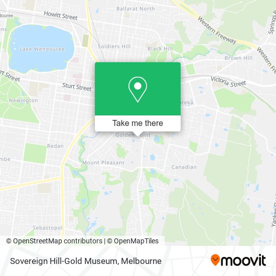 Sovereign Hill-Gold Museum map