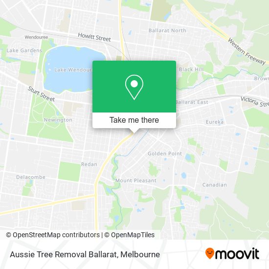 Aussie Tree Removal Ballarat map