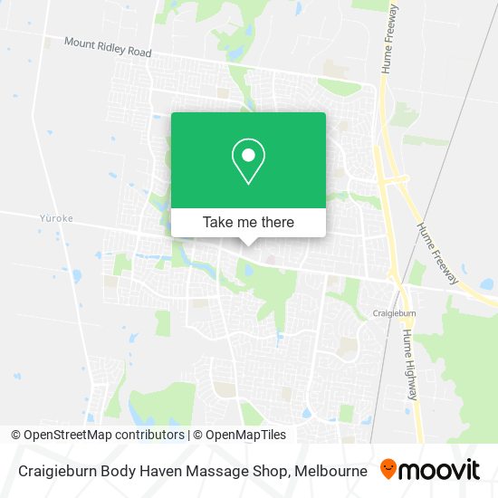 Craigieburn Body Haven Massage Shop map