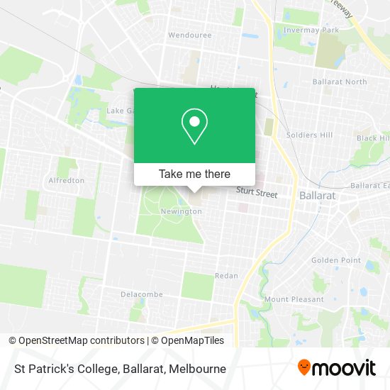 St Patrick's College, Ballarat map