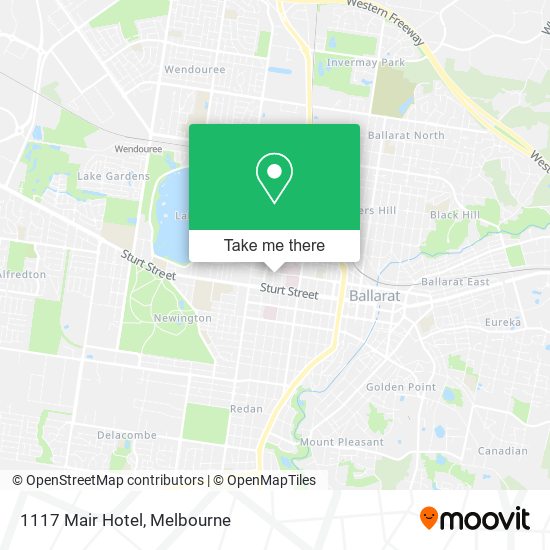 1117 Mair Hotel map