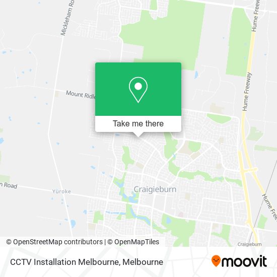 CCTV Installation Melbourne map