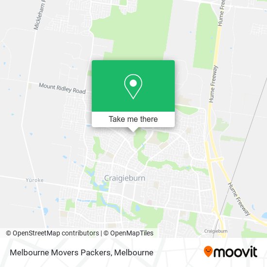 Melbourne Movers Packers map