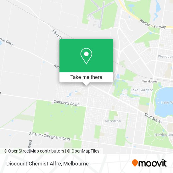 Discount Chemist Alfre map