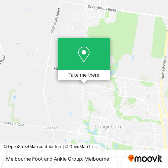 Melbourne Foot and Ankle Group map