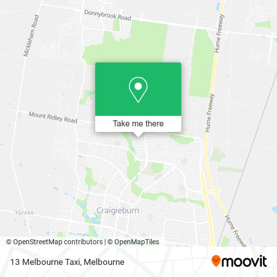 13 Melbourne Taxi map