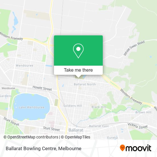 Ballarat Bowling Centre map