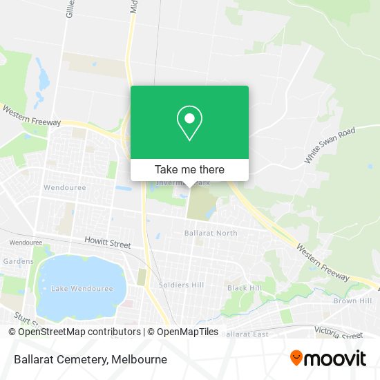 Ballarat Cemetery map