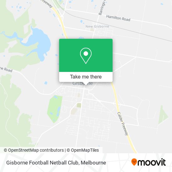 Gisborne Football Netball Club map