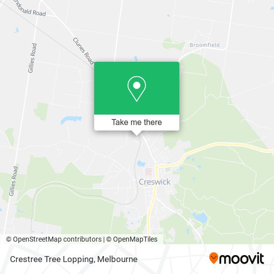 Crestree Tree Lopping map