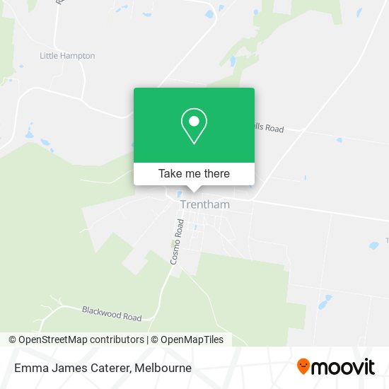 Emma James Caterer map