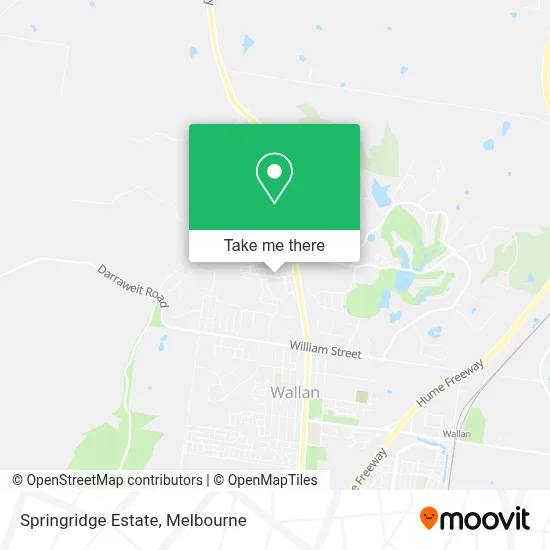 Mapa Springridge Estate