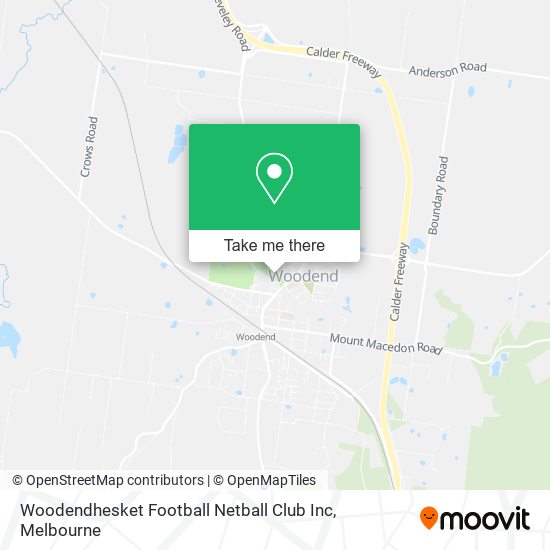 Woodendhesket Football Netball Club Inc map