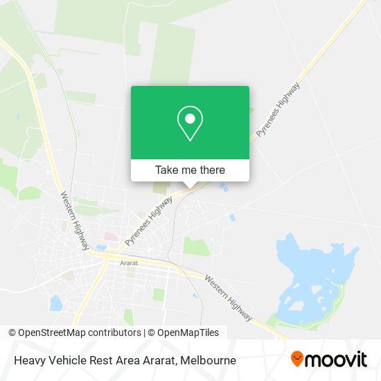 Heavy Vehicle Rest Area Ararat map