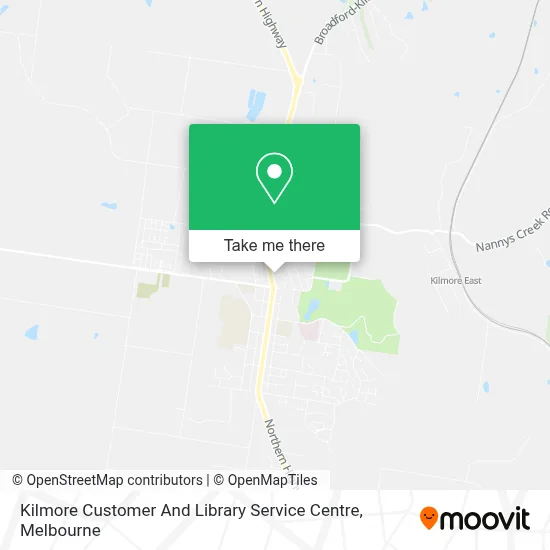 Mapa Kilmore Customer And Library Service Centre