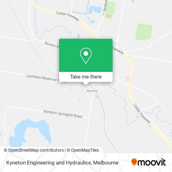 Kyneton Engineering and Hydraulics map