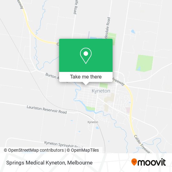 Springs Medical Kyneton map