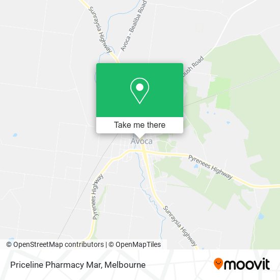 Priceline Pharmacy Mar map