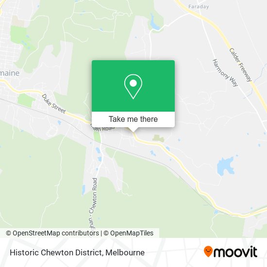 Historic Chewton District map