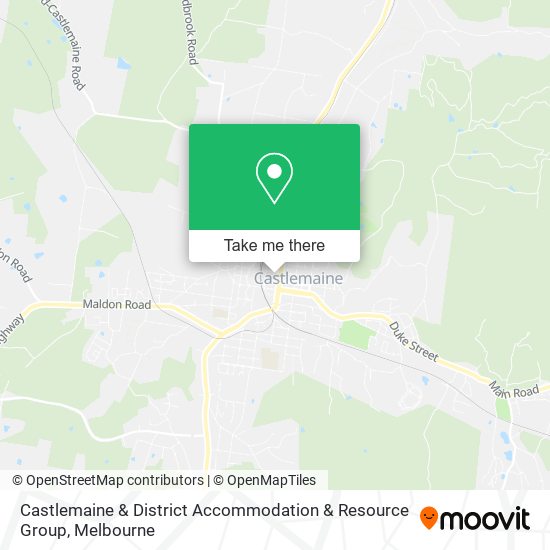 Castlemaine & District Accommodation & Resource Group map