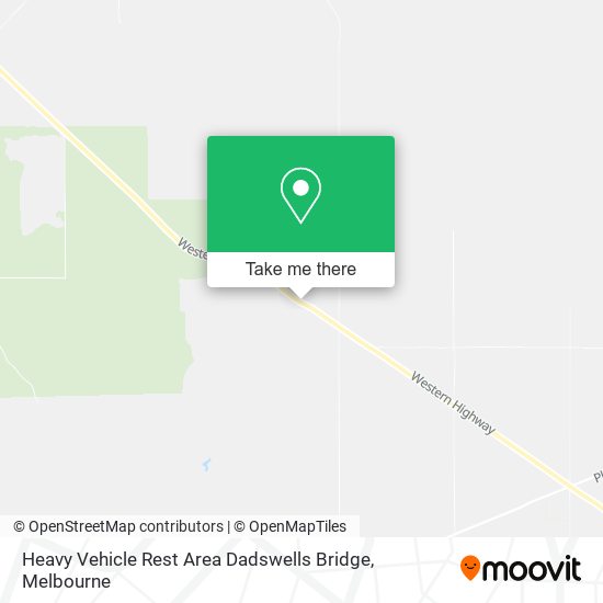 Heavy Vehicle Rest Area Dadswells Bridge map