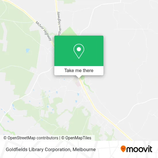 Mapa Goldfields Library Corporation
