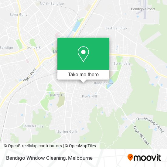 Mapa Bendigo Window Cleaning