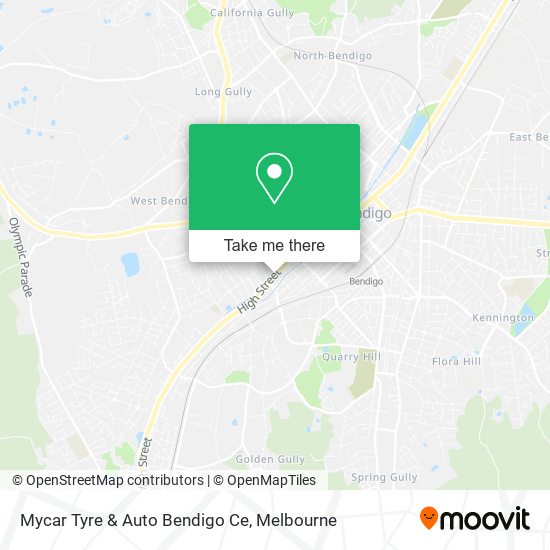 Mycar Tyre & Auto Bendigo Ce map