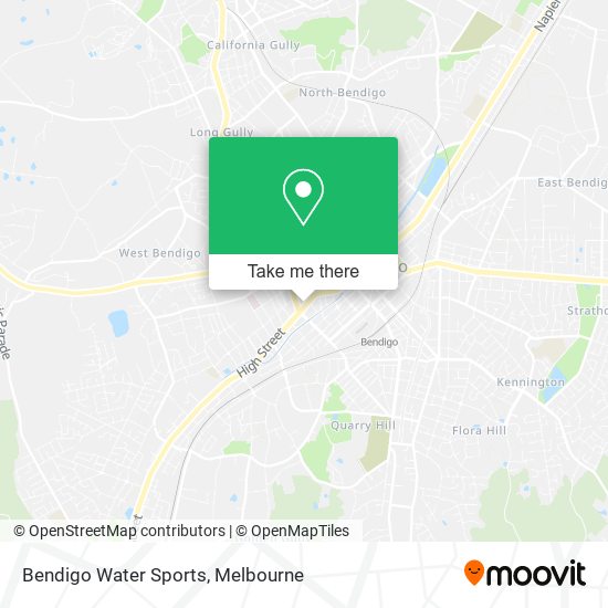 Bendigo Water Sports map