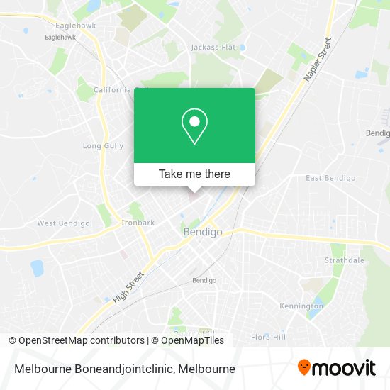 Melbourne Boneandjointclinic map