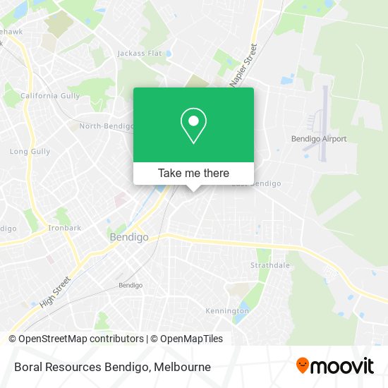 Mapa Boral Resources Bendigo