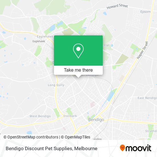 Bendigo Discount Pet Supplies map