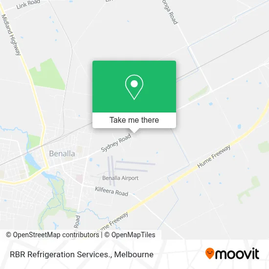 Mapa RBR Refrigeration Services.