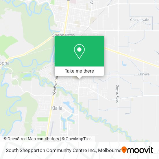 Mapa South Shepparton Community Centre Inc.