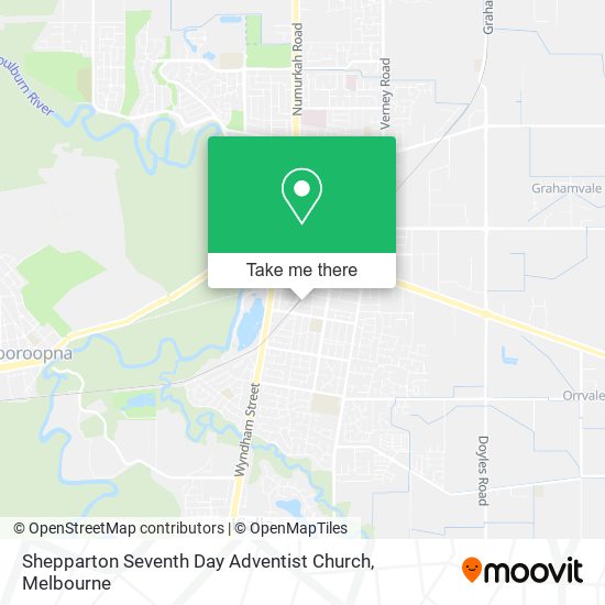 Mapa Shepparton Seventh Day Adventist Church