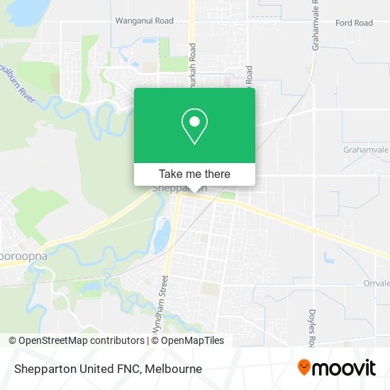 Mapa Shepparton United FNC