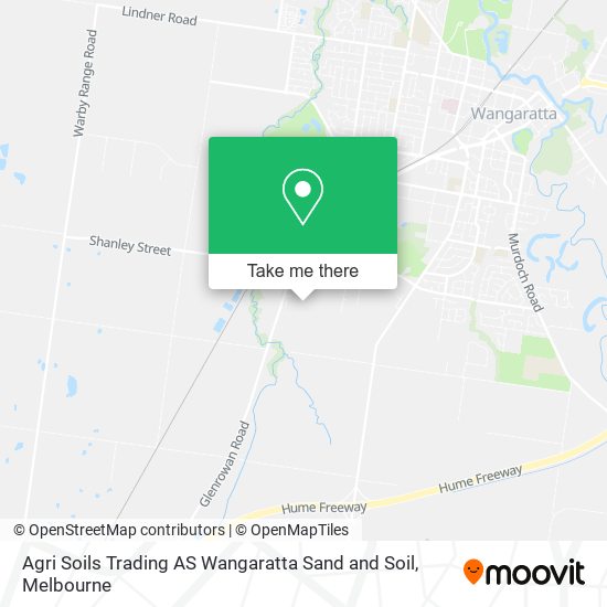 Agri Soils Trading AS Wangaratta Sand and Soil map