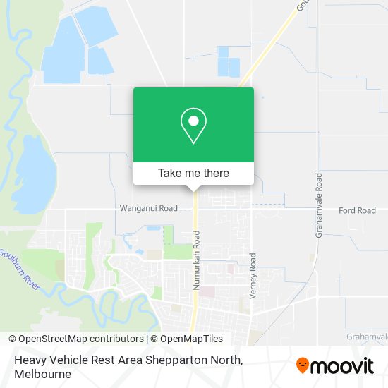 Heavy Vehicle Rest Area Shepparton North map