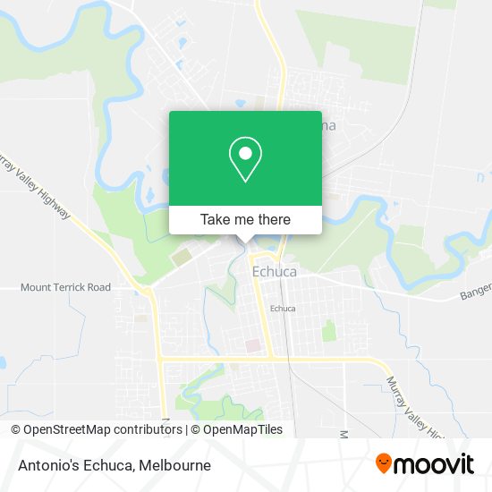 Antonio's Echuca map