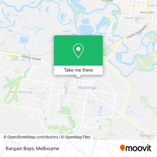 Bargain Buys map