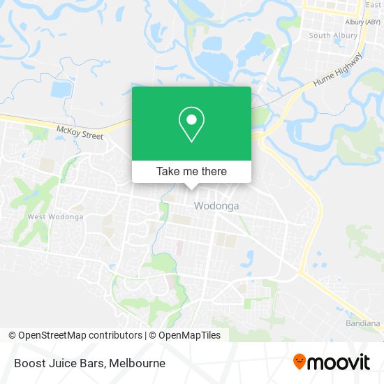 Boost Juice Bars map