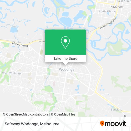 Safeway Wodonga map