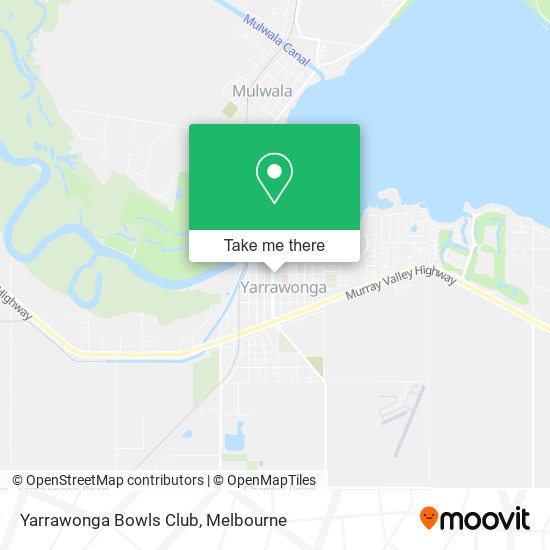 Mapa Yarrawonga Bowls Club